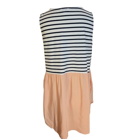 UMGEE Pink White Striped Round Neck Sleeveless Tank Top Women's Size Small - Picture 2 of 9